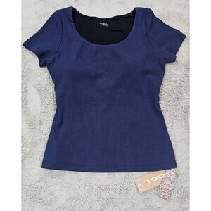 OGL Plantive® Scoop Neck Shirt Short Sleeve Cotton New Airy Brami, NEW, Sz L